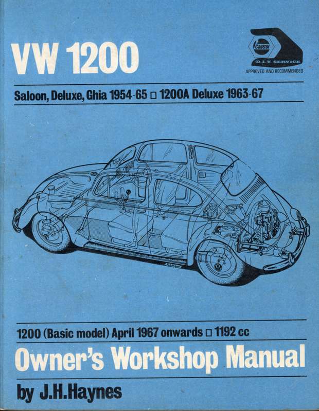 VW 1200 Owner's Workshop Manual (Haynes 0900550368)