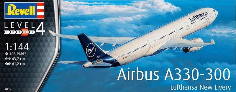 AIRBUS A330-300 LUFTHANSA NEW LIVERY 1/144 Scale REVELL 03816
