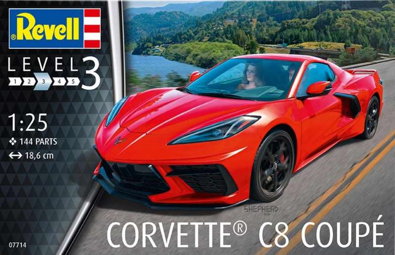CORVETTE C8 COUPE 1/24 Scale REVELL 07714