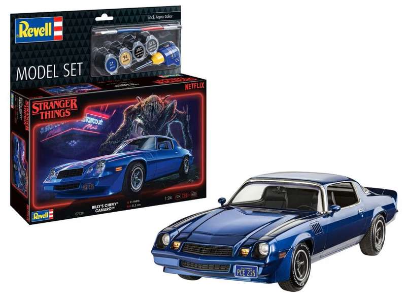Model Set Stranger Things Chevy Camaro Z/28 1/25 Scale REVELL 67728