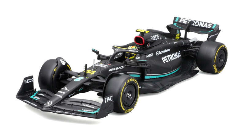 Mercedes-AMG F1 W143 2023 #44 Lewis Hamilton - 1/24 Scale (Burago 18-28028H)