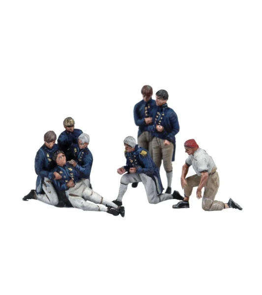 Royal Navy Officers - 19 Die-cast Figurines - 1/84 Scale (Artesania Art22900F1)