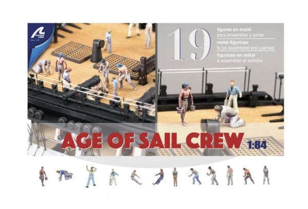 Age of Sail Crew - 19 Die-cast Figurines (1/84 Scale) (Artesania Art22900F2)