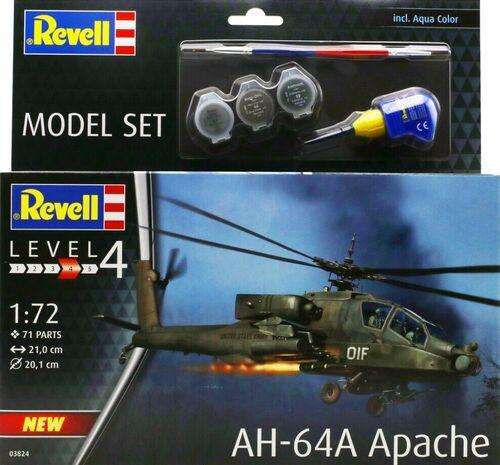 Model Set AH-64A Apache 1/72 Scale REVELL 63824