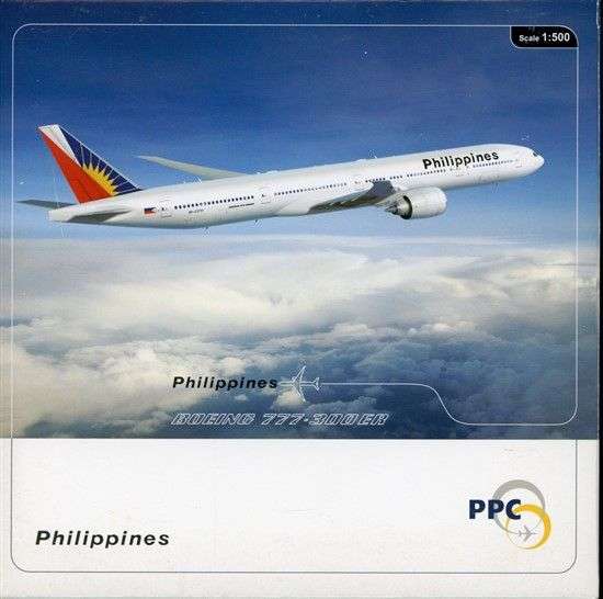 Boeing 777-300ER Philippines Airlines - 1/500 Scale (PPC Models)(5100075)(TAS017749)