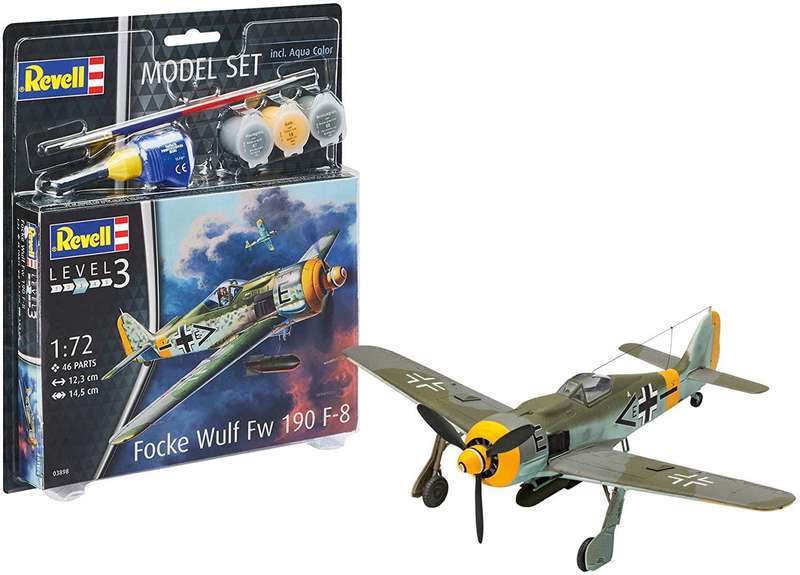 Model Set Focke Wulf Fw190 F-8 1/72 Scale REVELL 63898