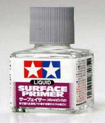 Liquid Surface Primer Grey 40ml (Tamiya 87075)