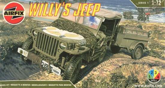 Willy's Jeep - 1/72 Scale (Airfix)(A01322)(ON0070)