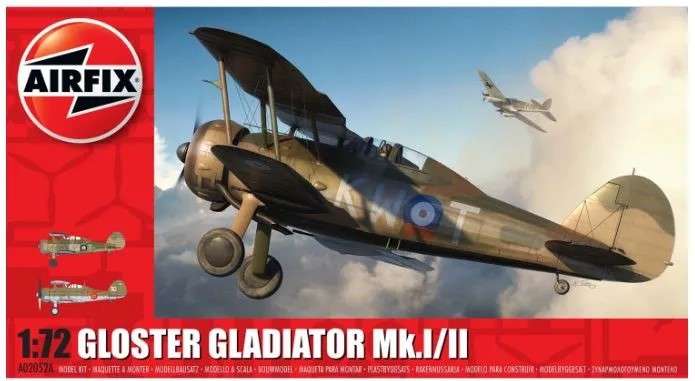 Gloster Gladiator Mk.I/Mk.II - 1/72 Scale (Airfix)(A02052A)