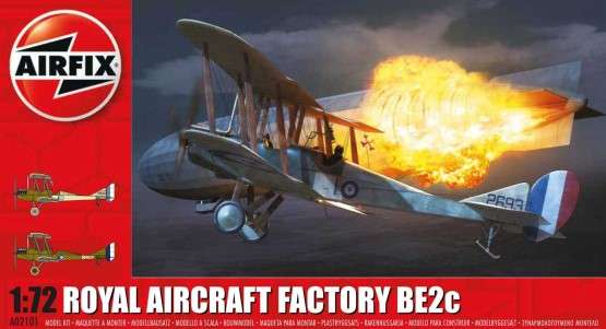 Royal Aircraft Factory BE2c - 1/72 Scale (Airfix)(A02101)(ON0168)