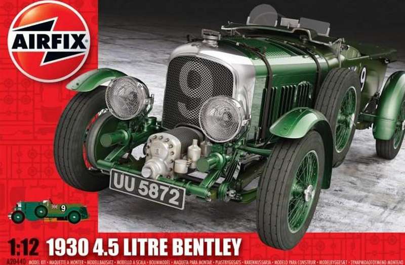 1930 4.5 Litre Bentley - 1/12 Scale (Airfix A20440)