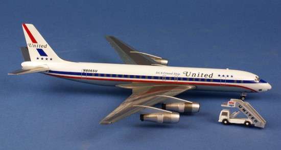 Douglas DC-8-52 United Airlines - 1/200 Scale (AeroClassics)(AC219473)