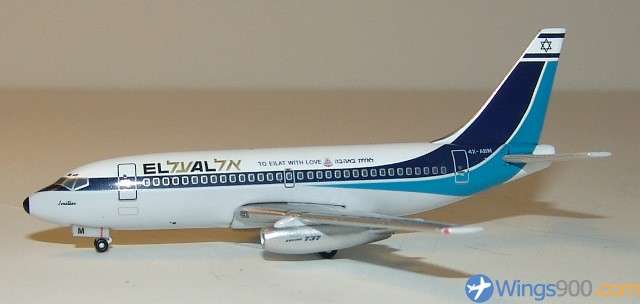 Boeing 737-200 El Al - 1/400 Scale (AC4XABM)(AeroClassics)