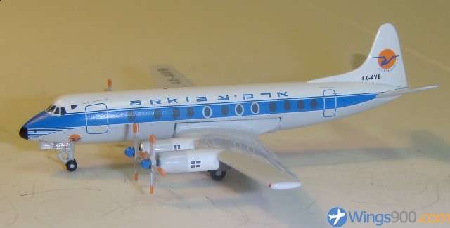 Vickers Viscount 800 Arkia - 1/400 Scale (Aeroclassics)(AC4XAVB)
