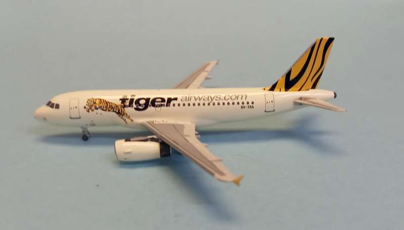 Airbus A319 Tiger Airways.com - 1/400 Scale (Aero Classics)(AC9VTRA)(TAS4416)