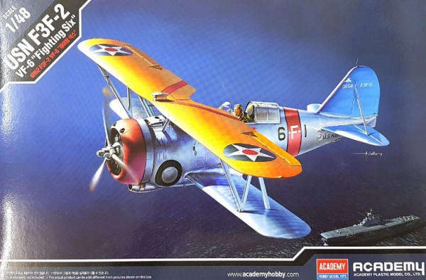 Grumman F3F-2 'VF-6' - 1/48 Scale (Academy 12326)