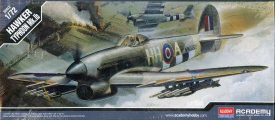 Hawker Typhoon Mk.1B - 1/72 Scale (Academy Models 12462)