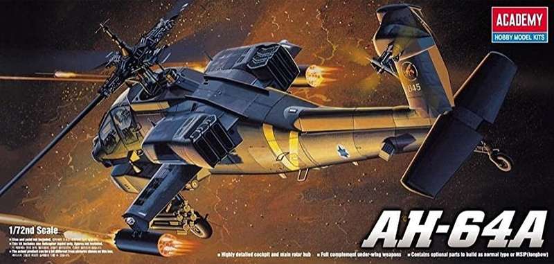 AH-64A Apache - 1/72 Scale (Academy)(ACAD12488)