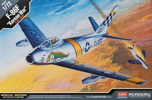 F-86F Sabre Korean War - 1/72 Scale (Academy)(ACAD12546)