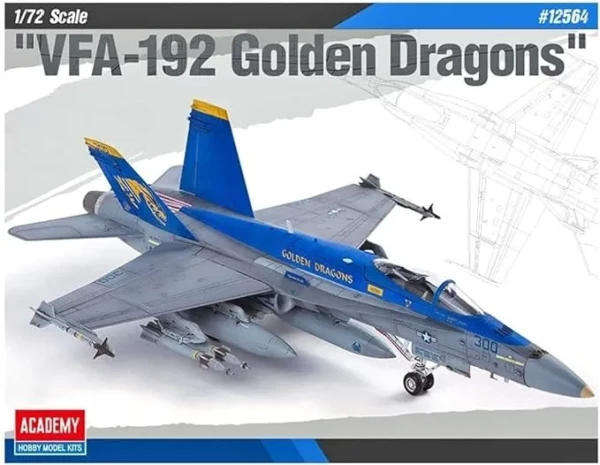 F/A-18C Hornet 'VFA-192 Golden Dragons' - 1/72 Scale (Academy 12564)