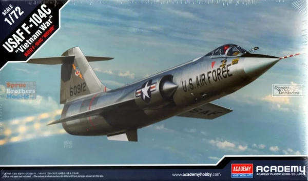 Lockheed F-104C Starfighter 'Vietnam War' - 1/72 Scale (Academy 12576)