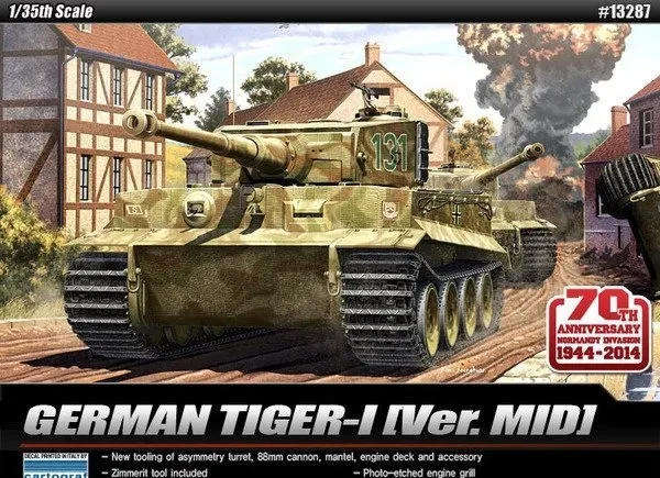 Tiger I (Mid Version) - 1/35 Scale (Academy 13287)