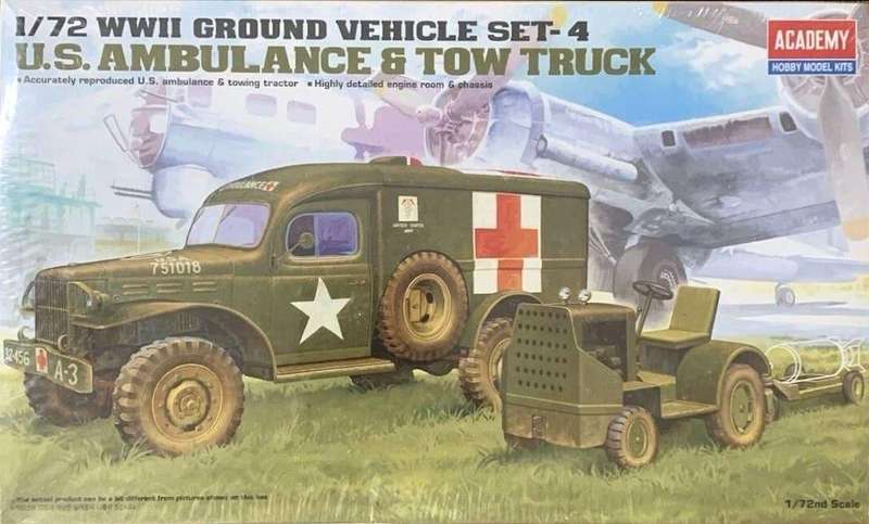 US Ambulance & Tow Truck - 1/72 Scale - 1/72 Scale (Academy 13403)