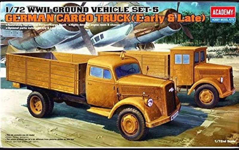 German Cargo Trucks (Early & Late) - 1/72 Scale (Academy 13404)