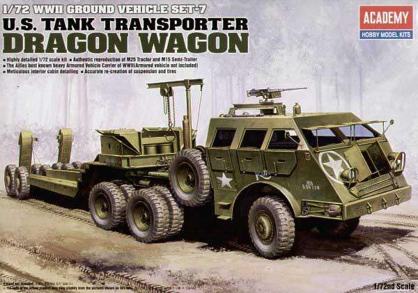U.S. Tank Transporter Dragon Wagon - 1/72 Scale (Academy 13409)