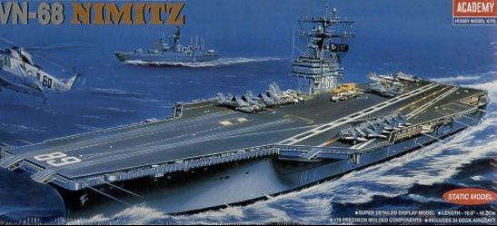 USS Nimitz - 1/800 Scale (Academy 14213)
