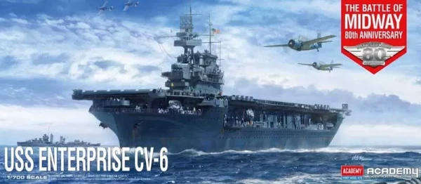 USS Enterprise CV-6 'Battle of Midway' - 1/700 Scale (Academy 14409)