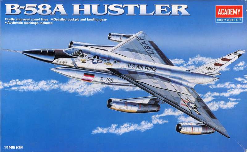 B-58 Hustler - 1/144 Scale (Academy)(ACAD4442)(ON0046)