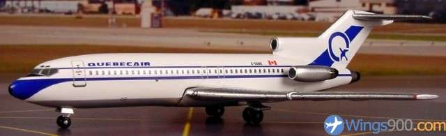 Boeing 727-100 Quebecair - 1/400 Scale (Aeroclassics)(ACCGQBE)(TAS001426)
