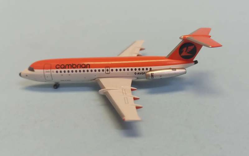 BAC I-II Cambrian Airways - 1/400 Scale (AeroClassics)(ACGAVOF)(TAS4531)