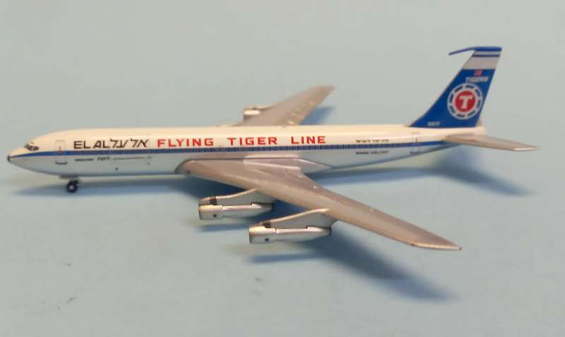 Boeing 707 Flying Tiger Line / ELAL -1/400 Scale (AeroClassics)(ACN317F)(TAS4549)