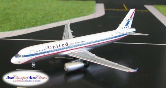 Airbus A320 United Airlines - 1/400 scale (AeroClassics)(ACN475UA)(TAS001524)