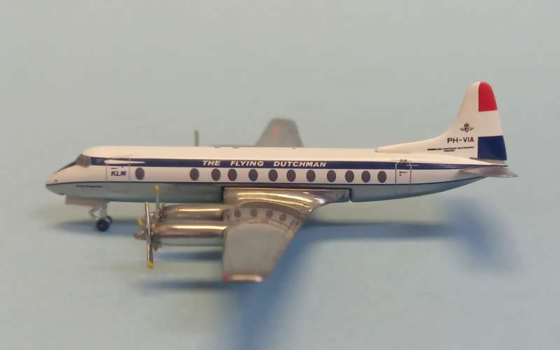 Vickers Viscount 800 KLM - 1/400 Scale (AeroClassics)(ACPHVIA)(TAS4538)