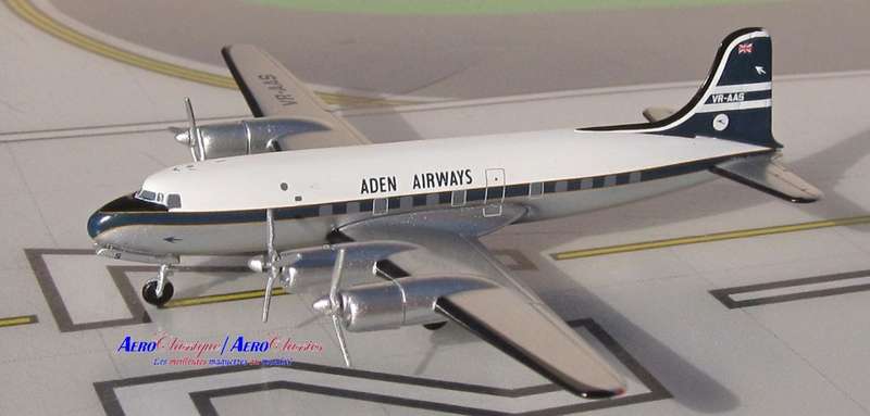 Douglas DC-4 Aden Airways - 1/400 Scale (AeroClassics)(ACVRAAS)(TAS4570)