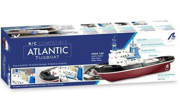 Atlantic Model BOAT (R/C Compatible)- 1/50 Scale (Artesania 20210)