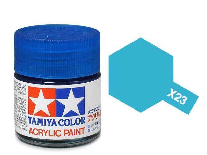 Clear Blue Acrylic Paint 23ml (Tamiya X-23)