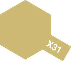 Metallic Titanium Gold Acrylic Paint 23ml (Tamiya X-31)