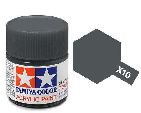 Gun Metal Acrylic Paint 23ml (Tamiya X10)
