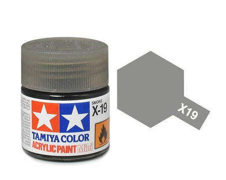 Smoke Acrylic Paint 23ml (Tamiya X-19)