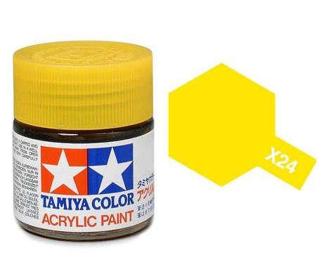 Clear Yellow Acrylic Paint 23ml (Tamiya X-24)