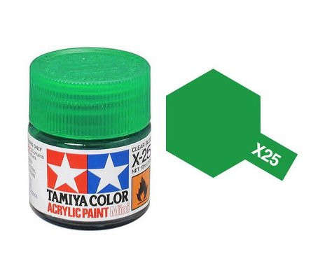 Clear Green Acrylic Paint 23ml (Tamiya X-25)