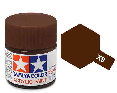 Gloss Brown Acrylic Paint 23ml (Tamiya X-9)