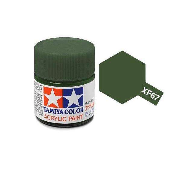Flat NATO Green Acrylic Paint 23ml (Tamiya XF-67)