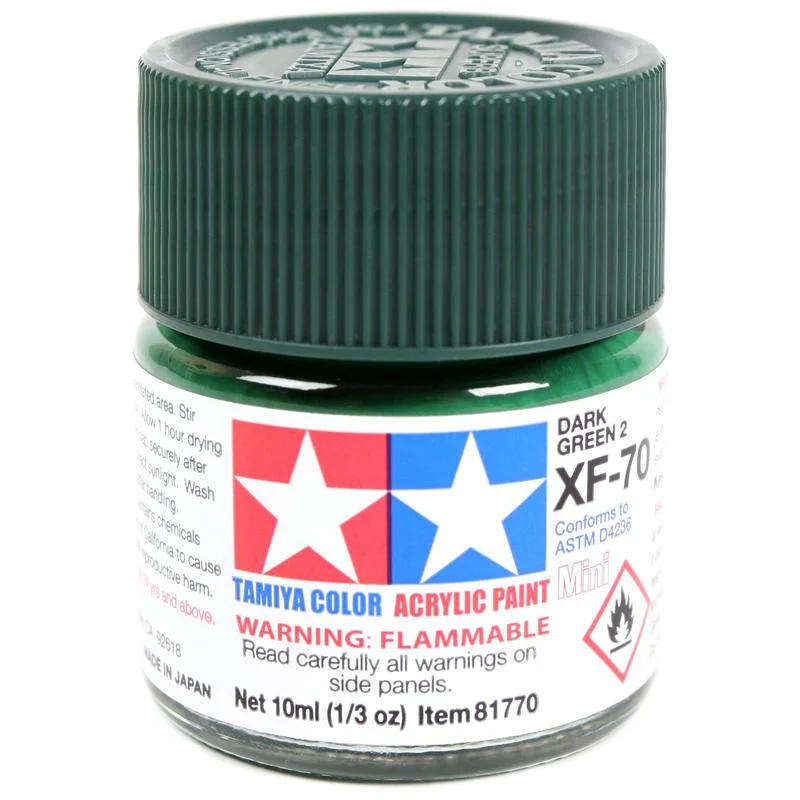 Flat Dark Green 2 IJN Acrylic Paint 23ml (Tamiya XF-70)