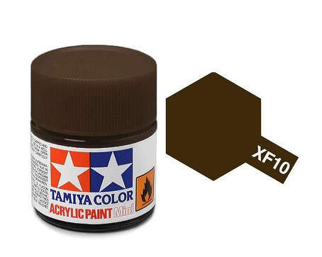 Flat Brown Acrylic Paint 23ml (Tamiya XF-10)