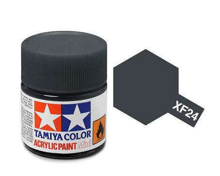 Flat Dark Grey Acrylic Paint 23ml (Tamiya XF-24)